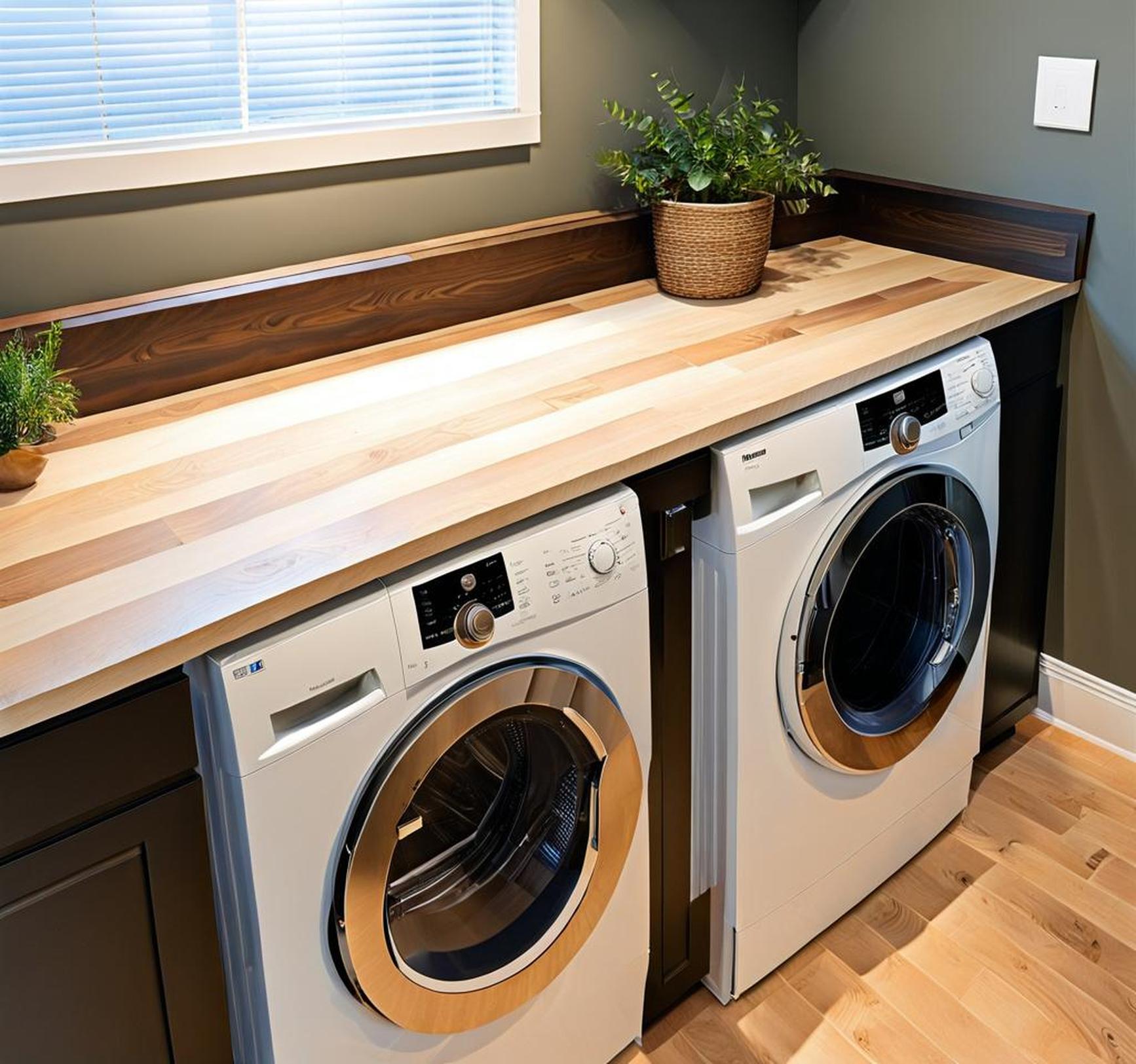 Build A Stylish Washer Dryer Countertop On A Budget With This Weekend