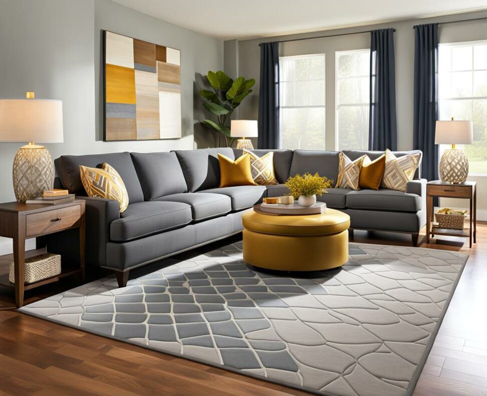 Rug Color Combinations That Make A Gray Couch Shine Corley Designs