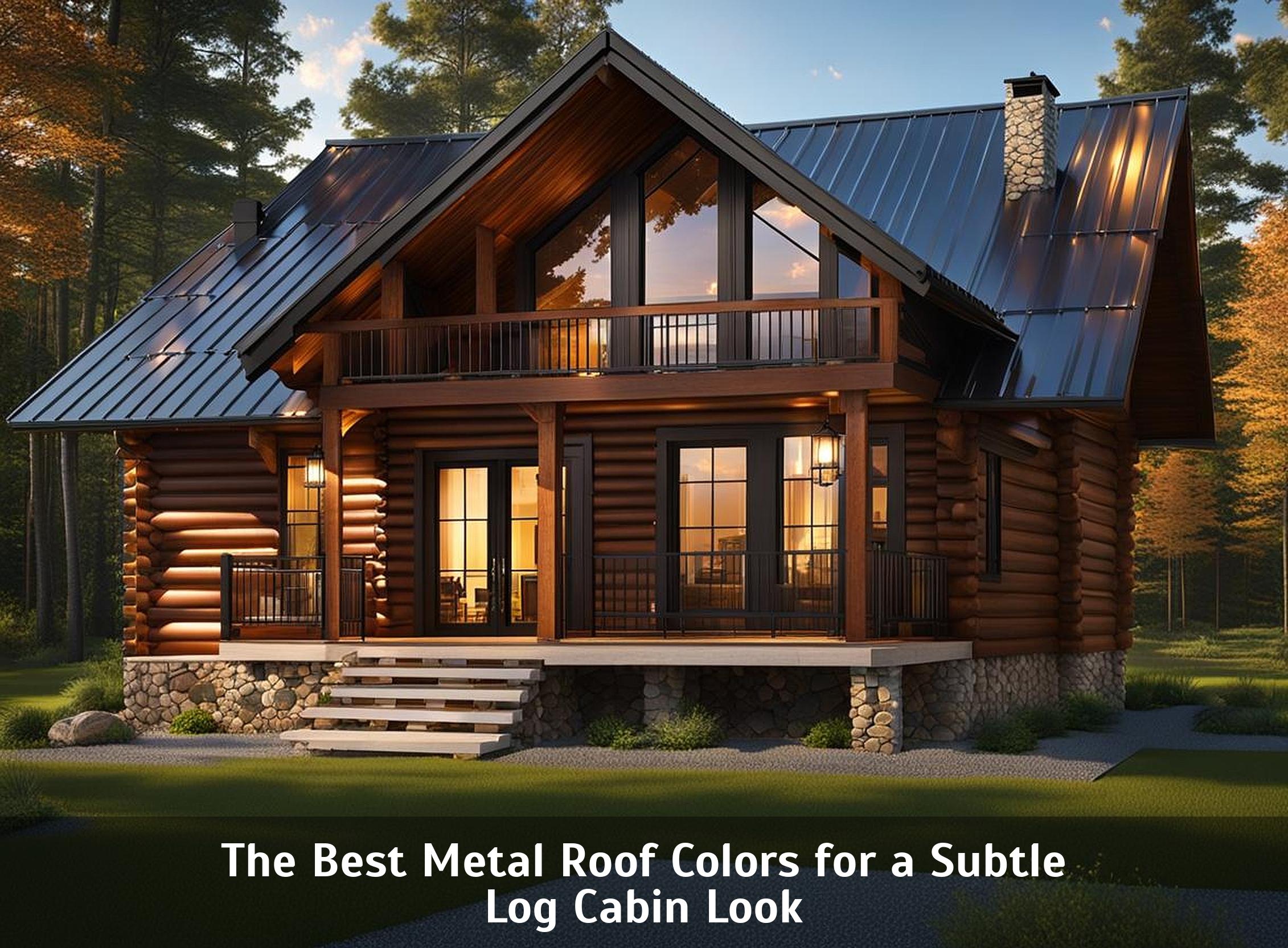 The Best Metal Roof Colors For A Subtle Log Cabin Look Corley Designs