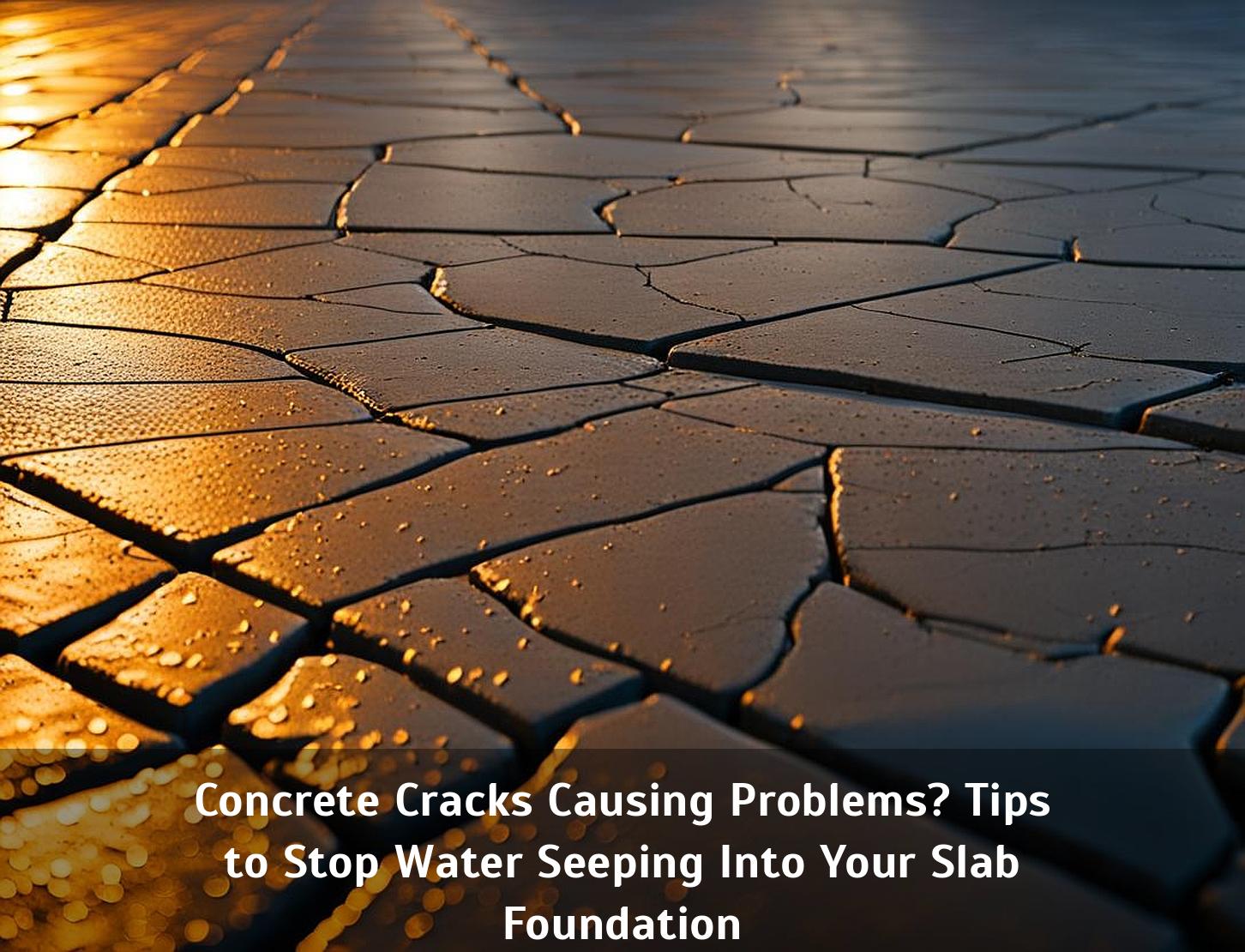 Concrete Cracks Causing Problems Tips To Stop Water Seeping Into Your