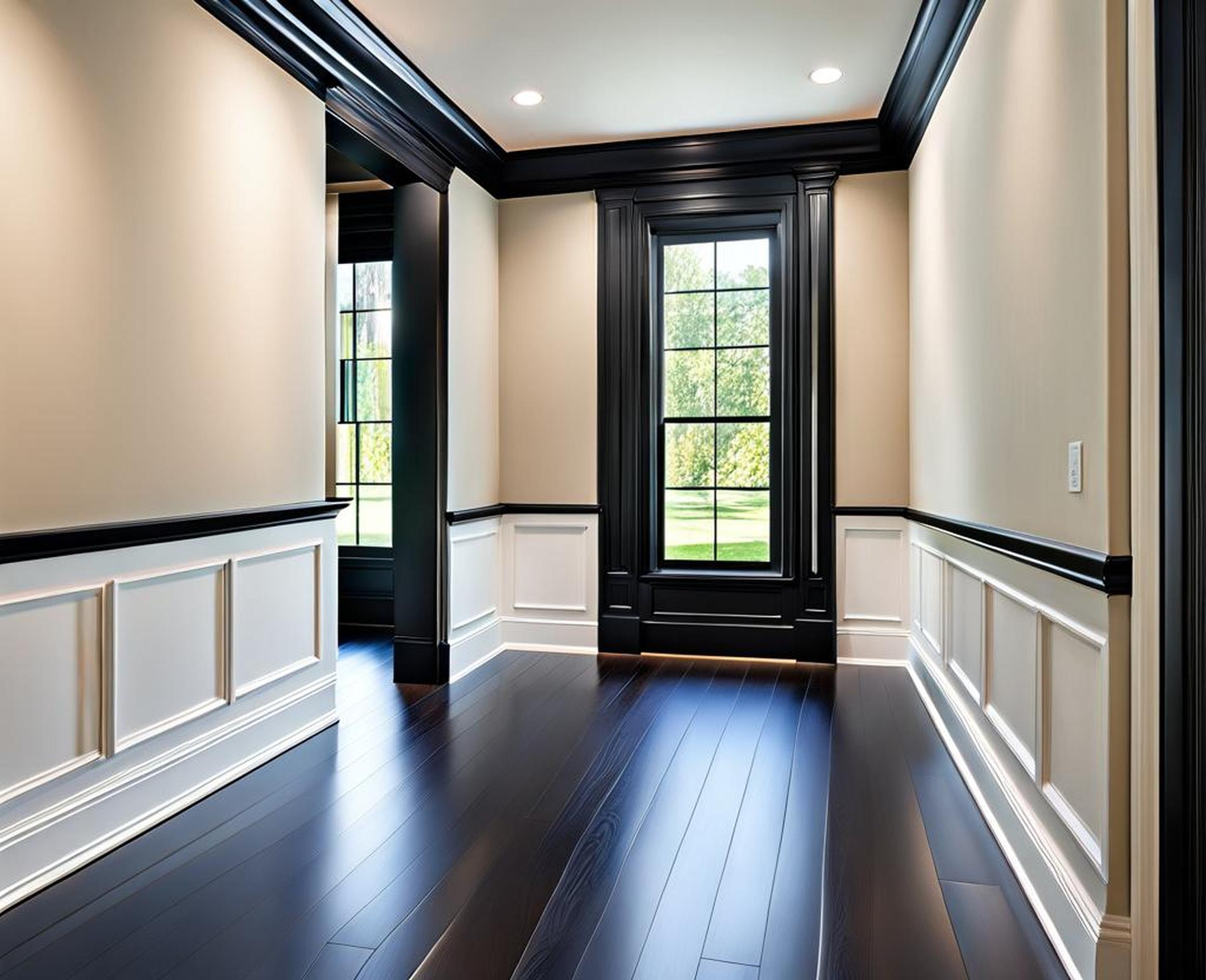 Give Your Home a Modern Edge with Black Baseboards and Trim - Corley ...