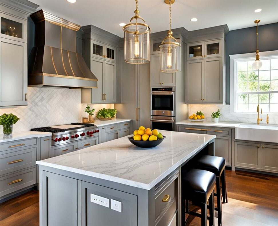 The Complete Guide to Pairing Gray Countertops with White Cabinets ...