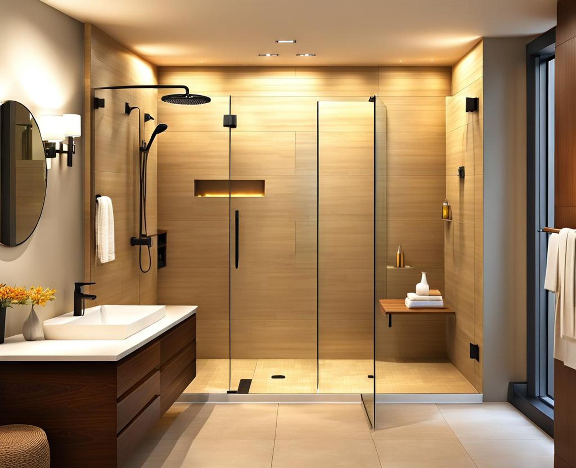 Design A Spacious Curbless Shower In Your Tiny Bathroom Corley Designs