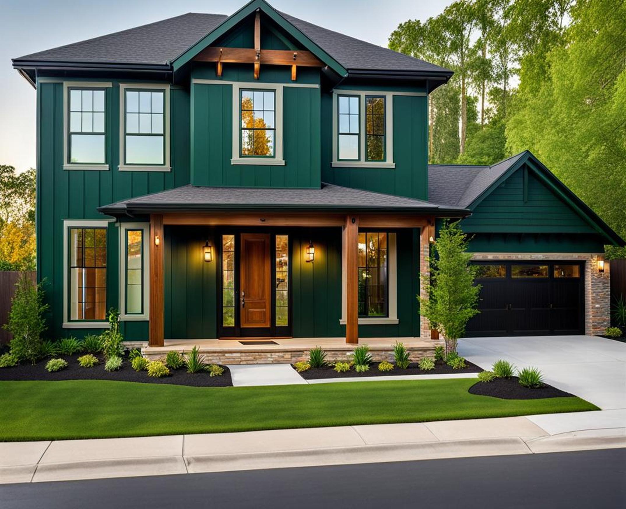 Experience The Riches Of Dark Green Exterior Paint Colors Corley Designs