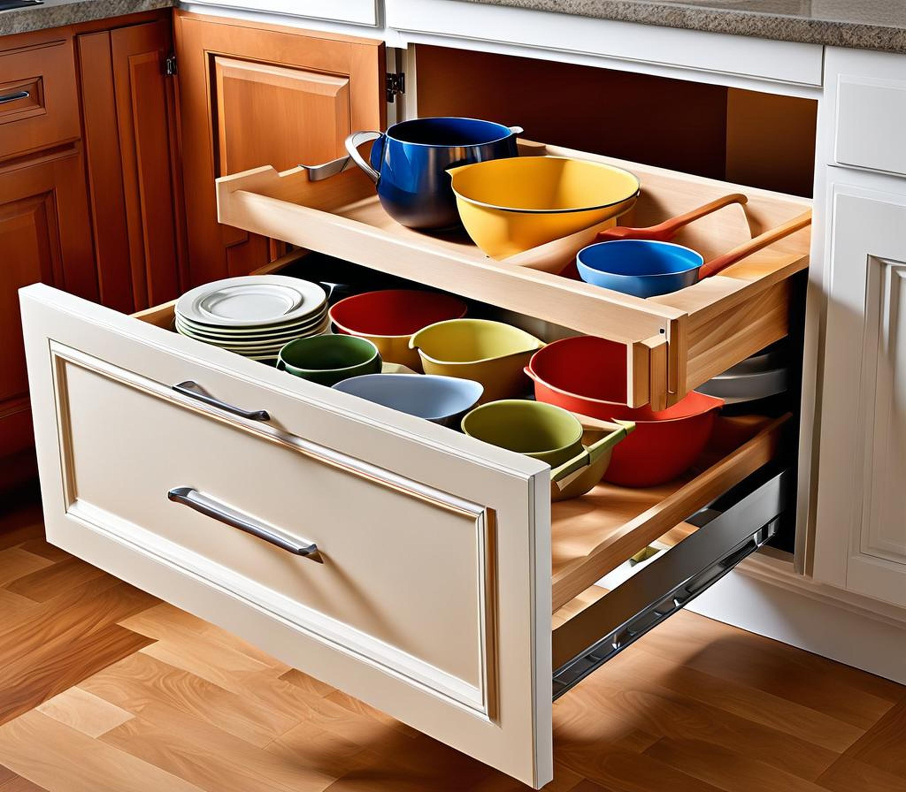 Declutter Your Kitchen With Drawer Base Cabinets - Corley Designs