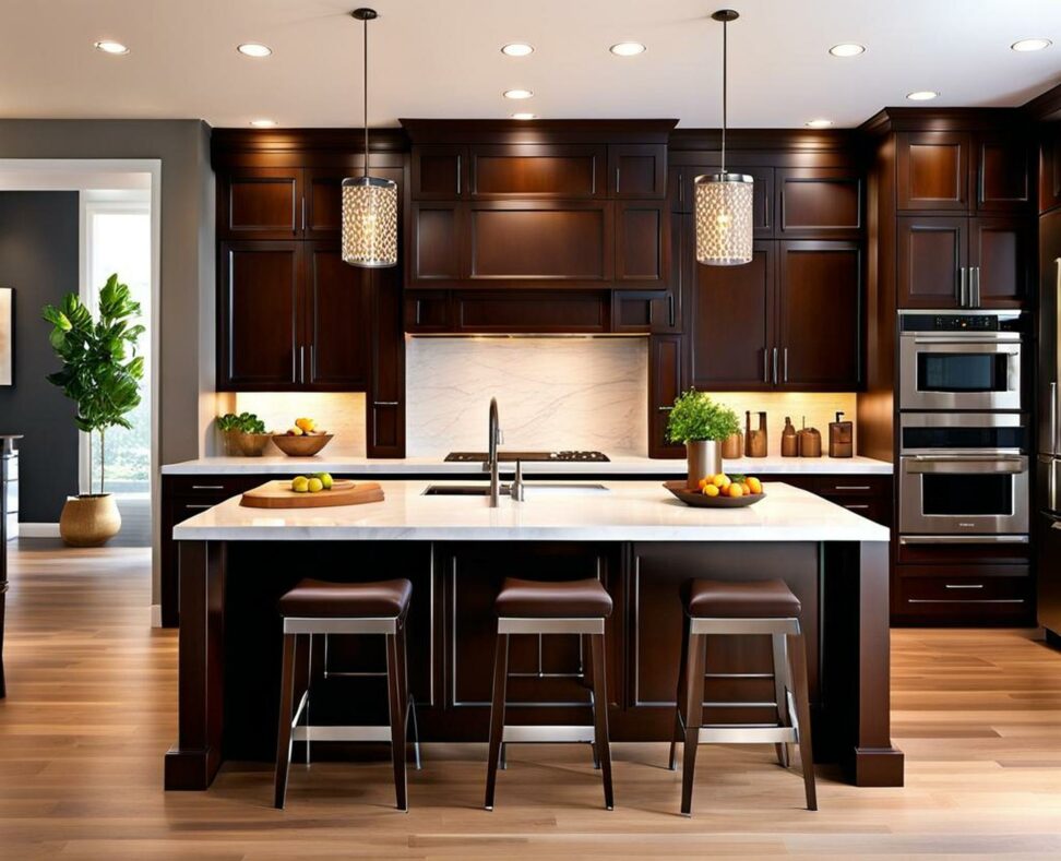 The Complete Guide to Modern Dark Brown Kitchen Cabinets - Corley Designs