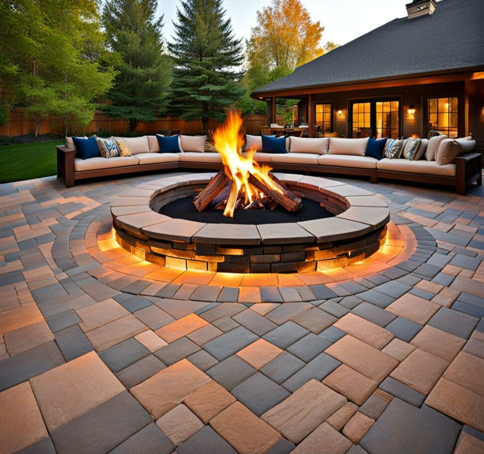 Fire Pit Pavers The Hot New Trend For Beautiful Functional Patios Corley Designs 7282