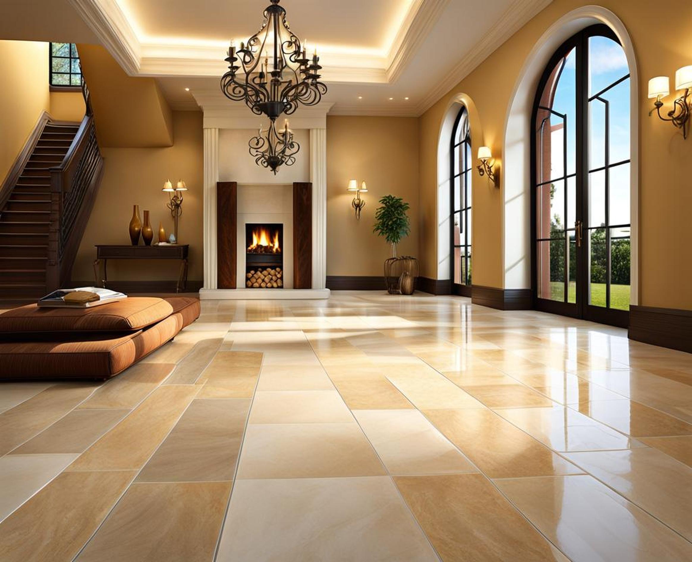 Refresh Your Living Room With These Gorgeous Tile Flooring Ideas ...