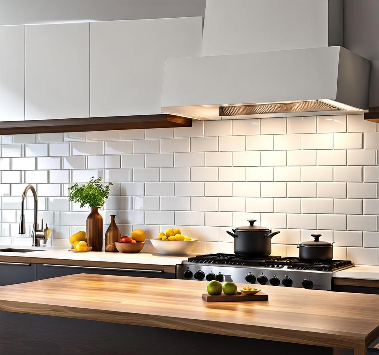 Give Your Kitchen a Modern Facelift with White Brick Backsplash ...