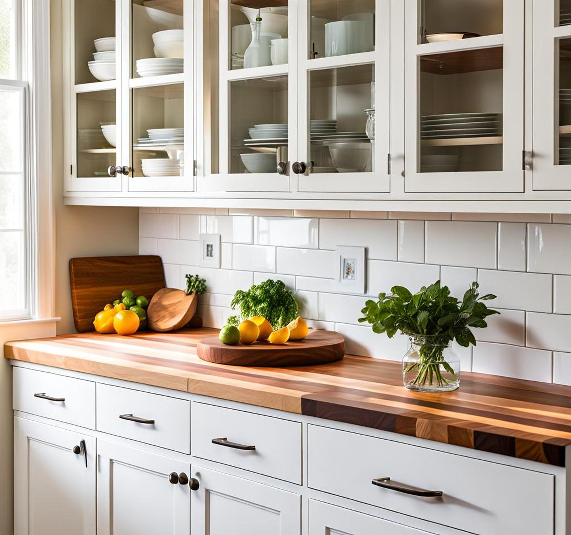 The Complete Guide To Styling White Cabinets And Butcher Block 