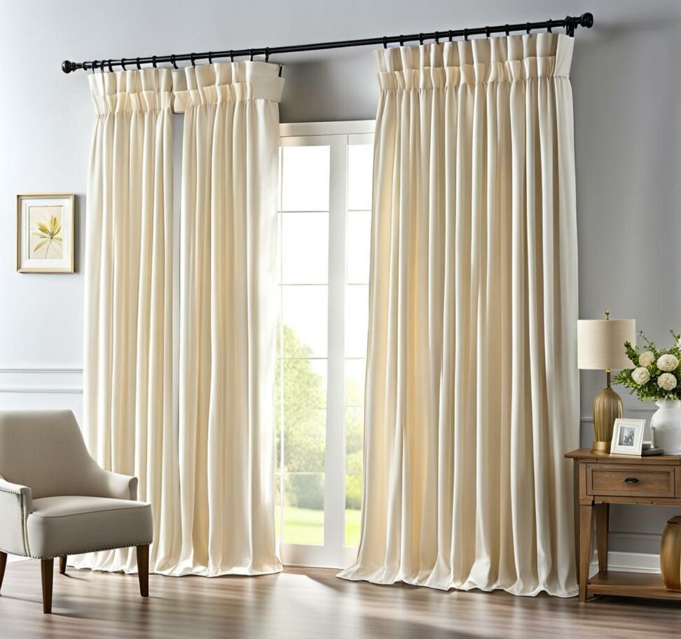 Decorate and Insulate with Stunning White Ruffle Blackout Curtains ...