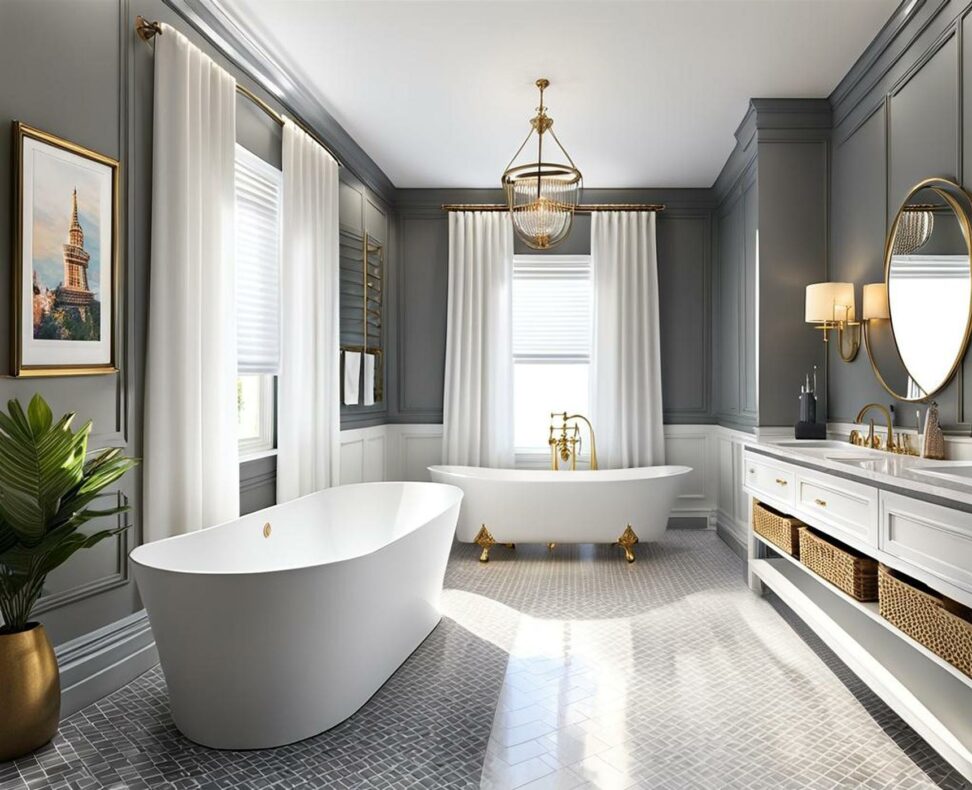 The Complete Guide to Designing a Relaxing Gray and White Bathroom