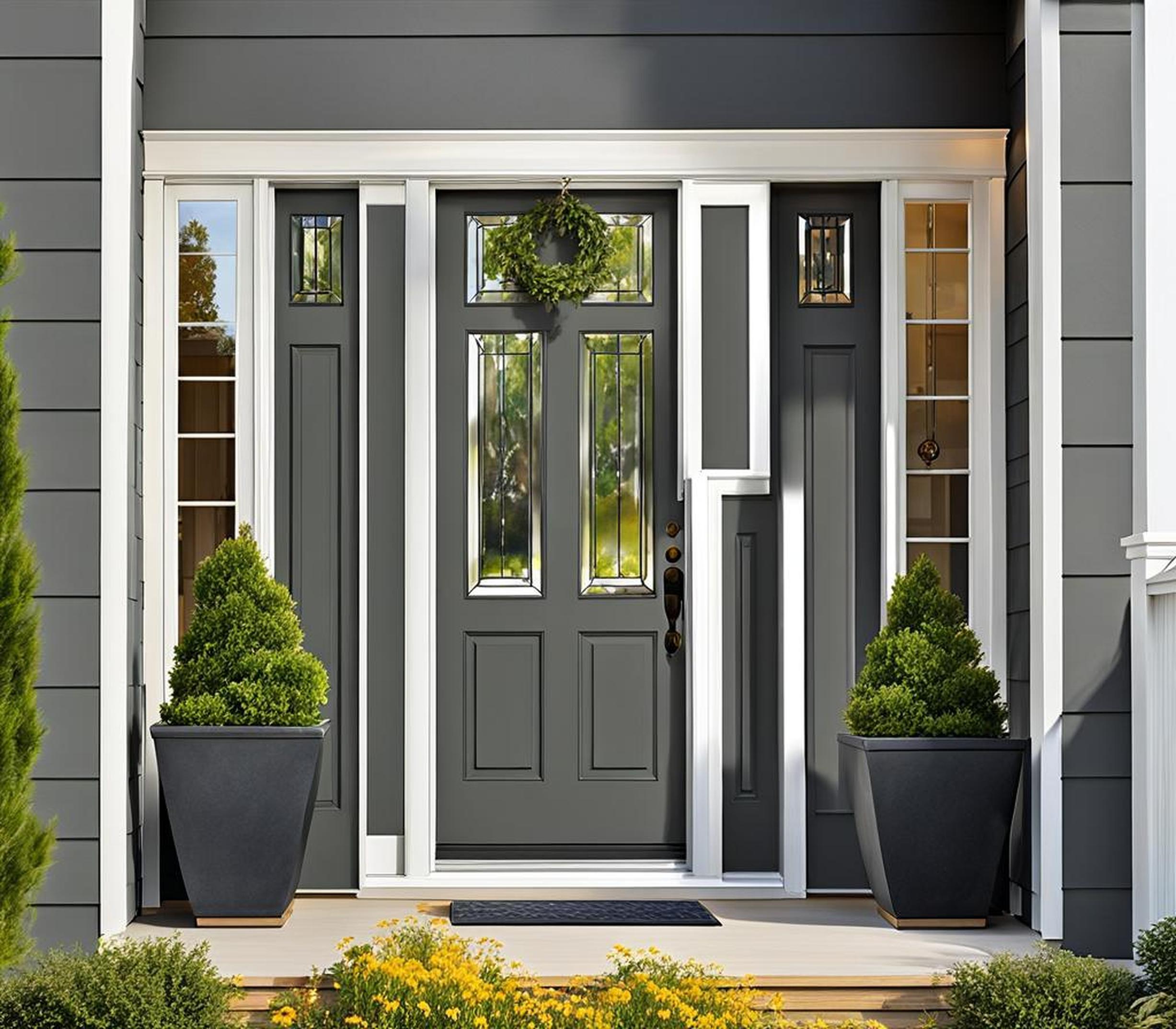 Refresh Your Gray House with the Perfect Front Door Color - Corley Designs