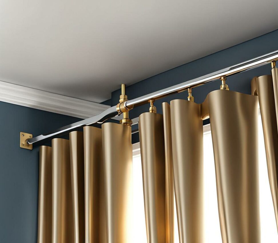 Mount Curtain Rods Perfectly with Adjustable Ceiling Brackets - Corley ...