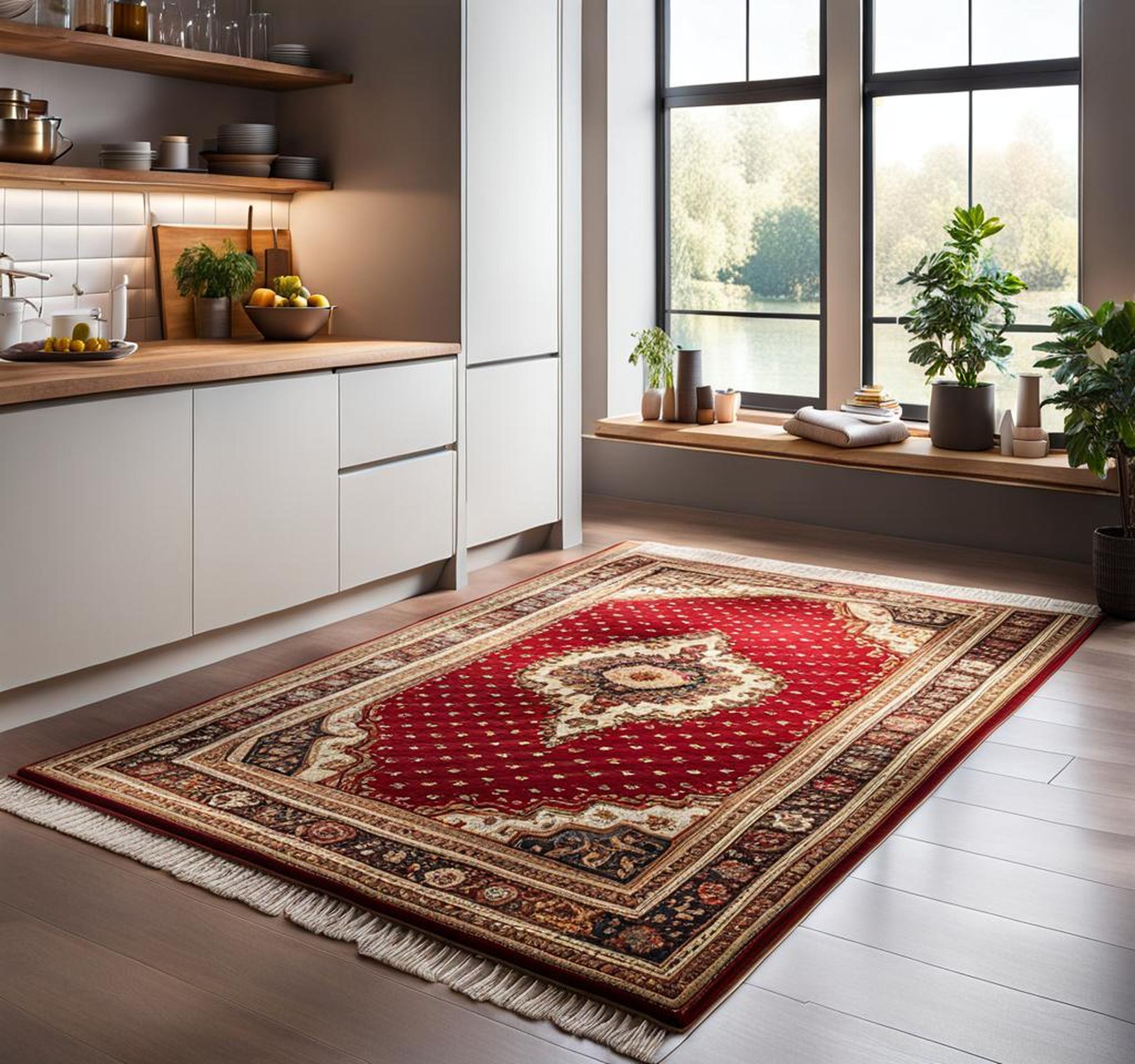 Kitchen Rug Under Table - Clever Steps, Happy Home - Corley Designs