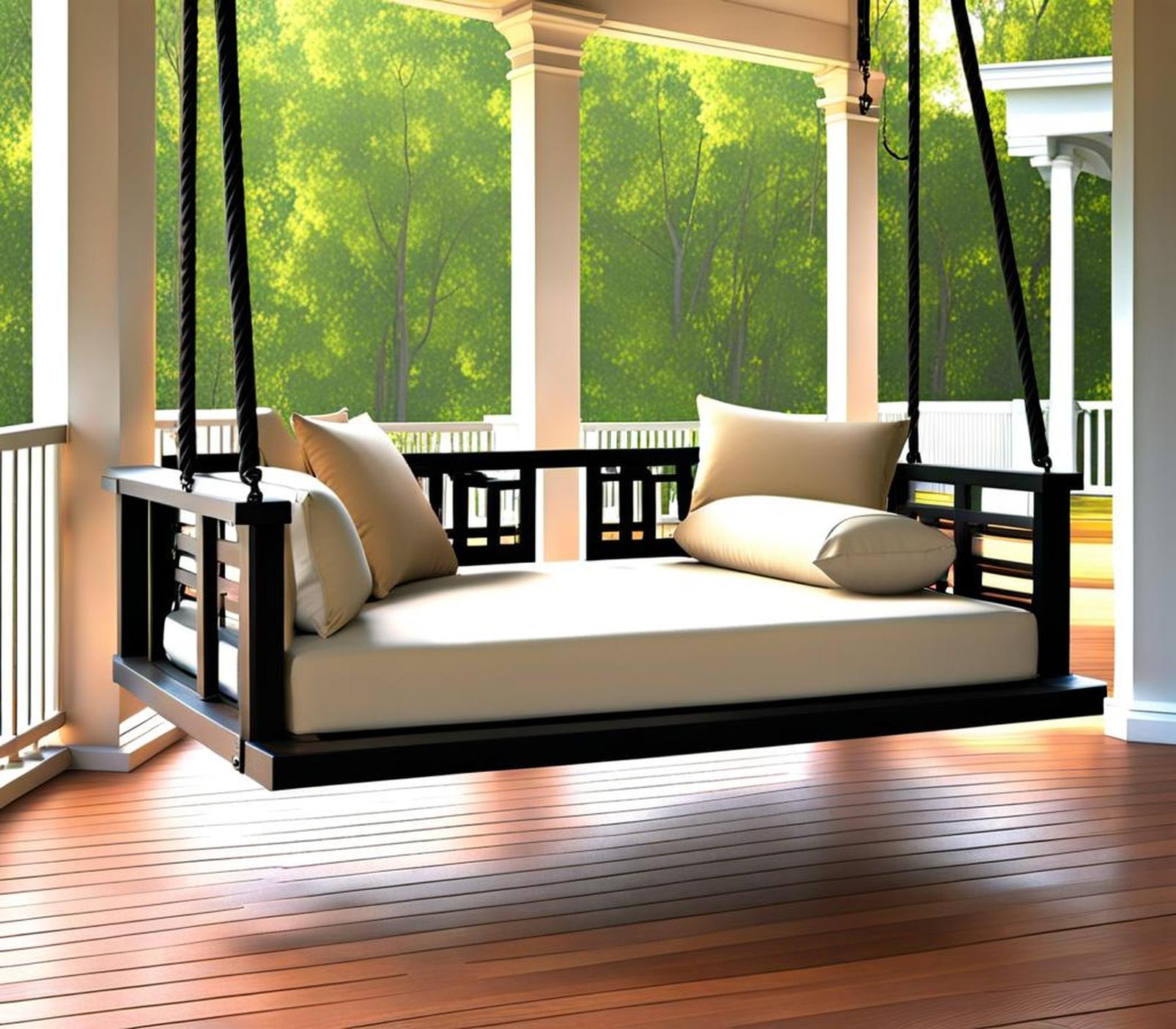 Add Luxurious Comfort to Your Patio with a Porch Swing Bed - Corley Designs