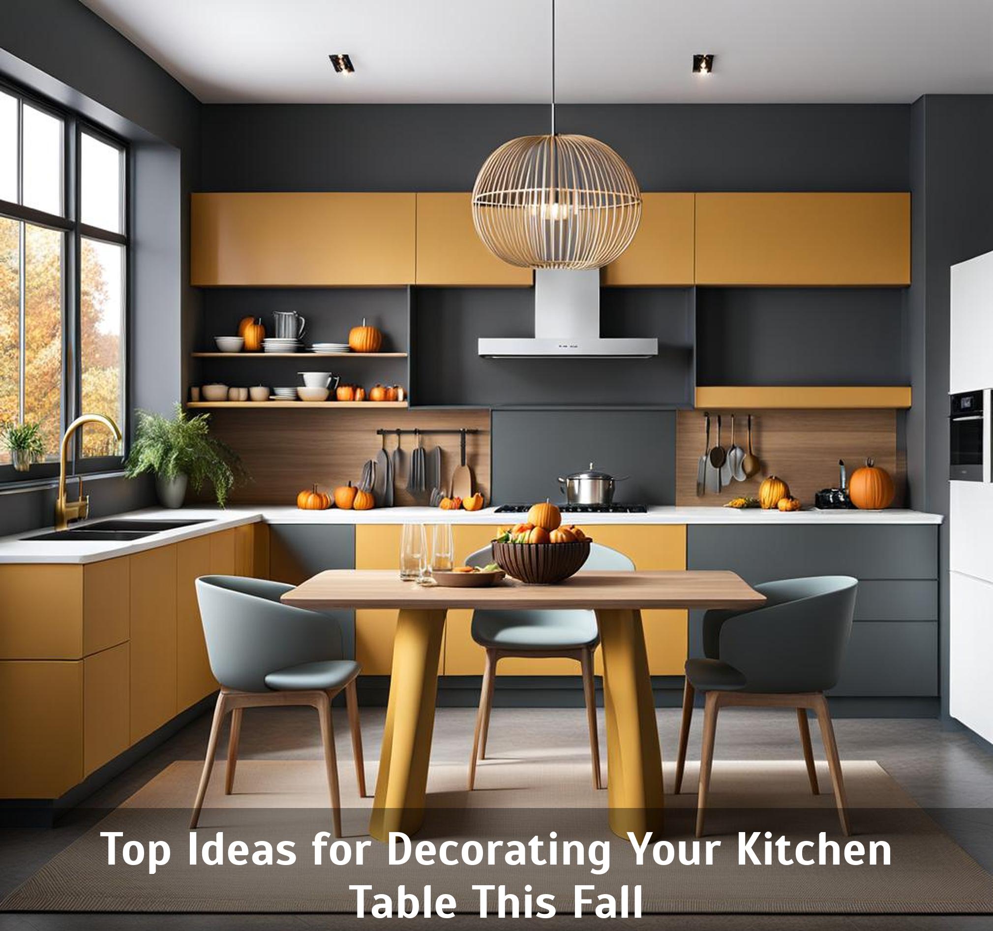 Top Ideas for Decorating Your Kitchen Table This Fall - Corley Designs