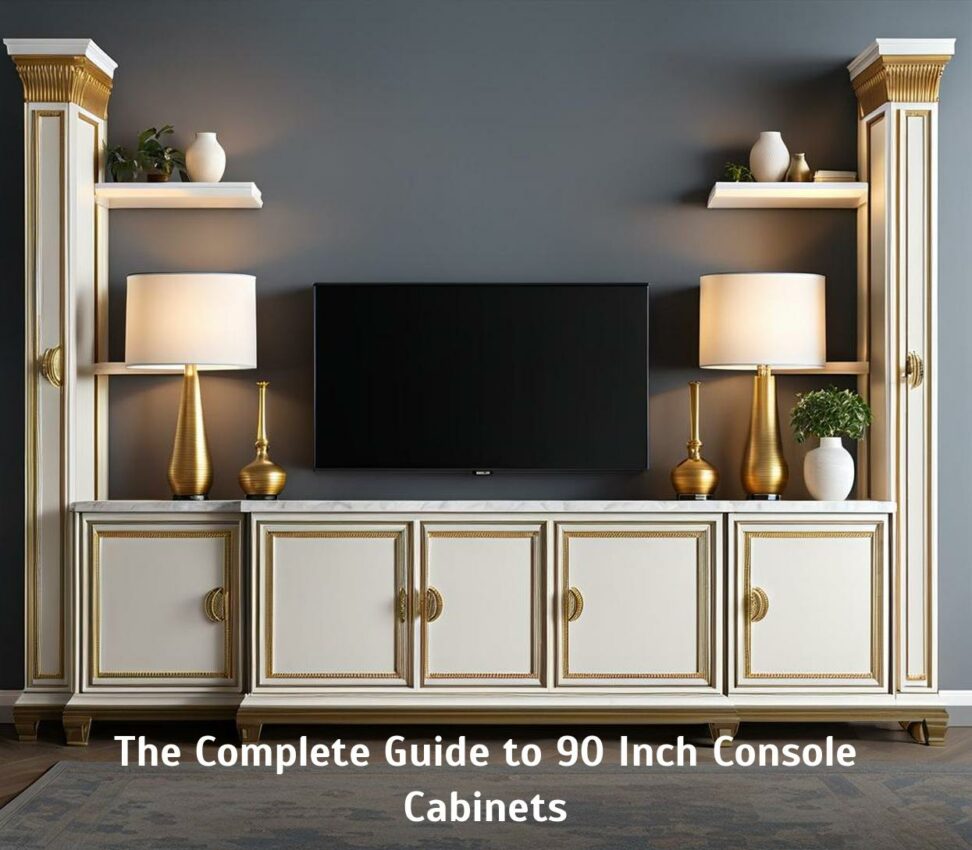 The Complete Guide to 90 Inch Console Cabinets - Corley Designs