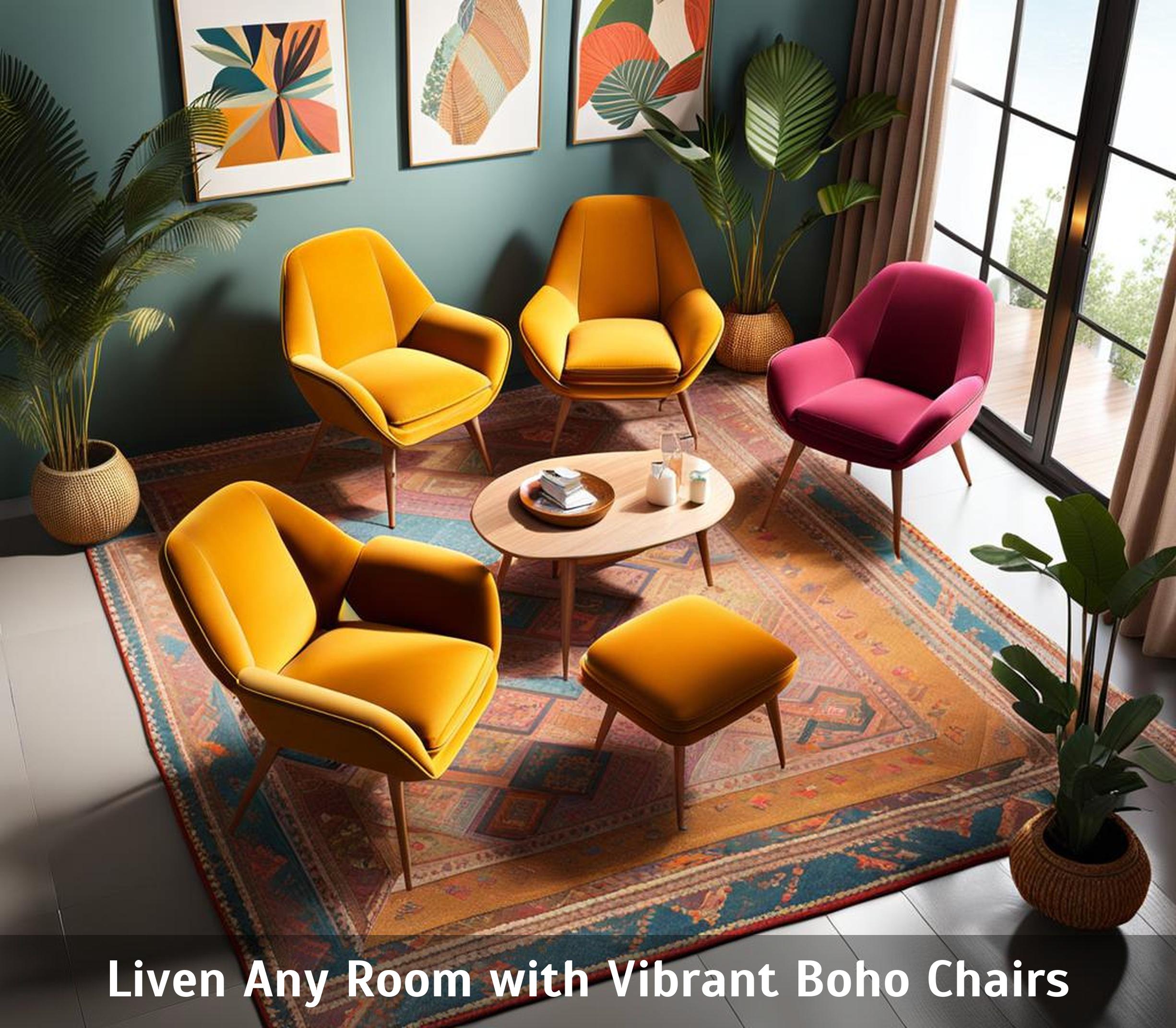 Liven Any Room with Vibrant Boho Chairs - Corley Designs