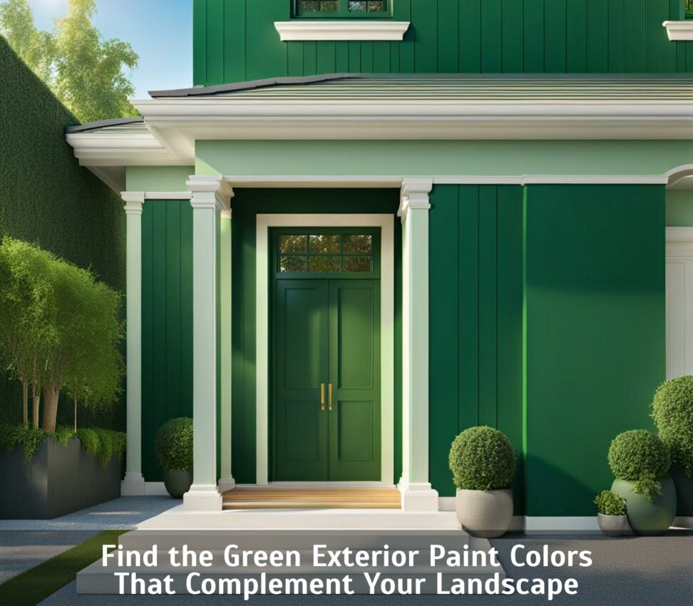 Find the Green Exterior Paint Colors That Complement Your Landscape ...