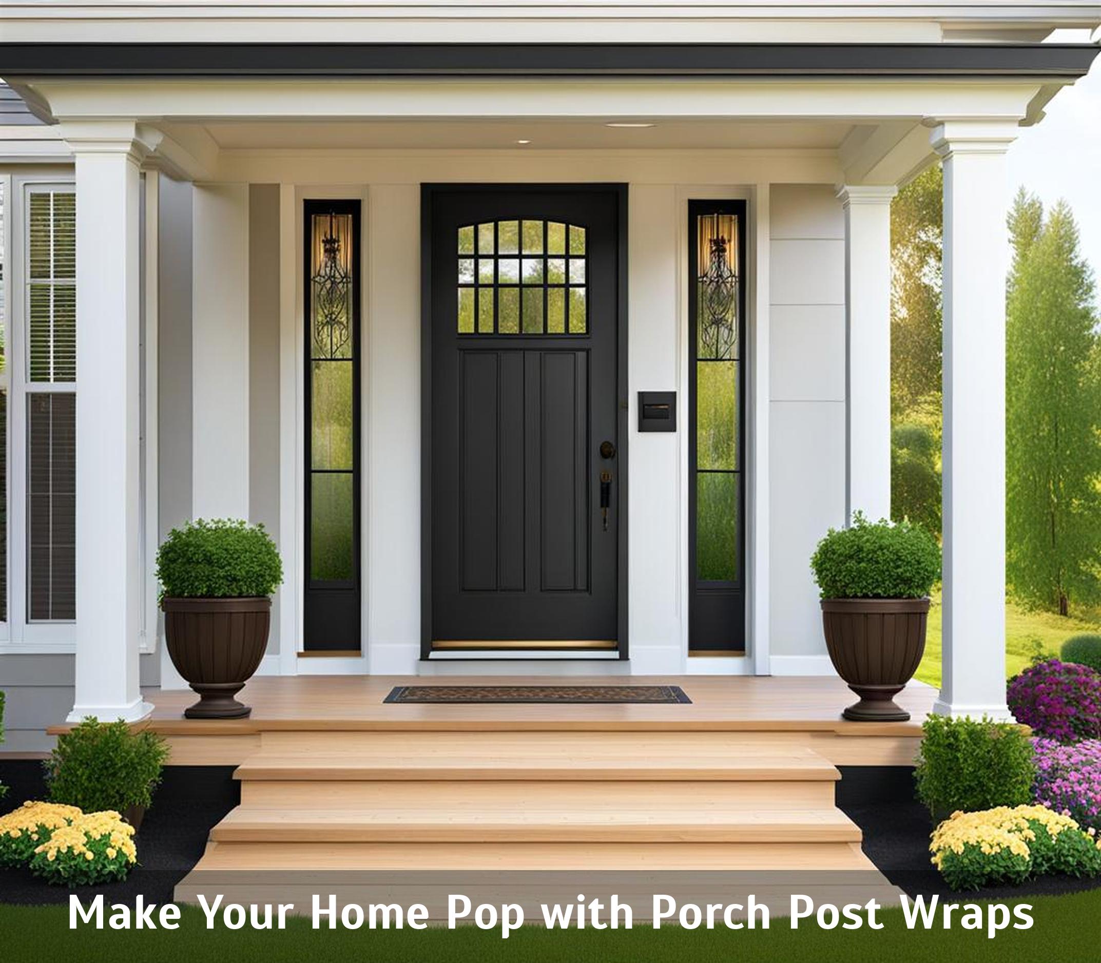 Make Your Home Pop with Porch Post Wraps - Corley Designs