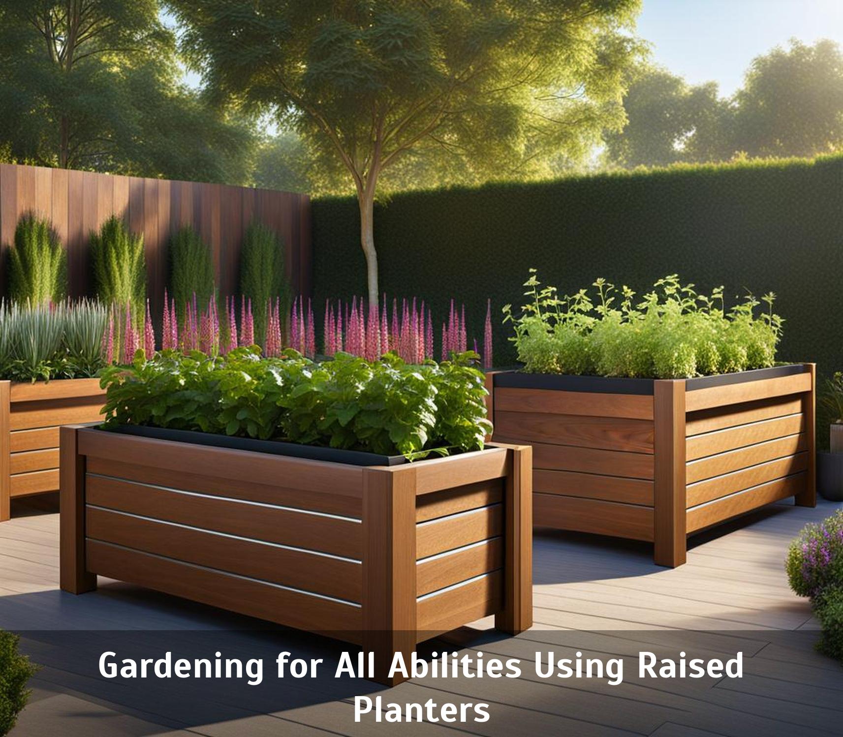 Gardening for All Abilities Using Raised Planters - Corley Designs