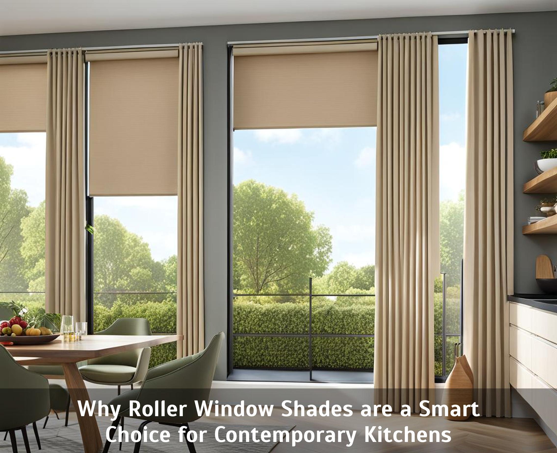 Why Roller Window Shades are a Smart Choice for Contemporary Kitchens ...