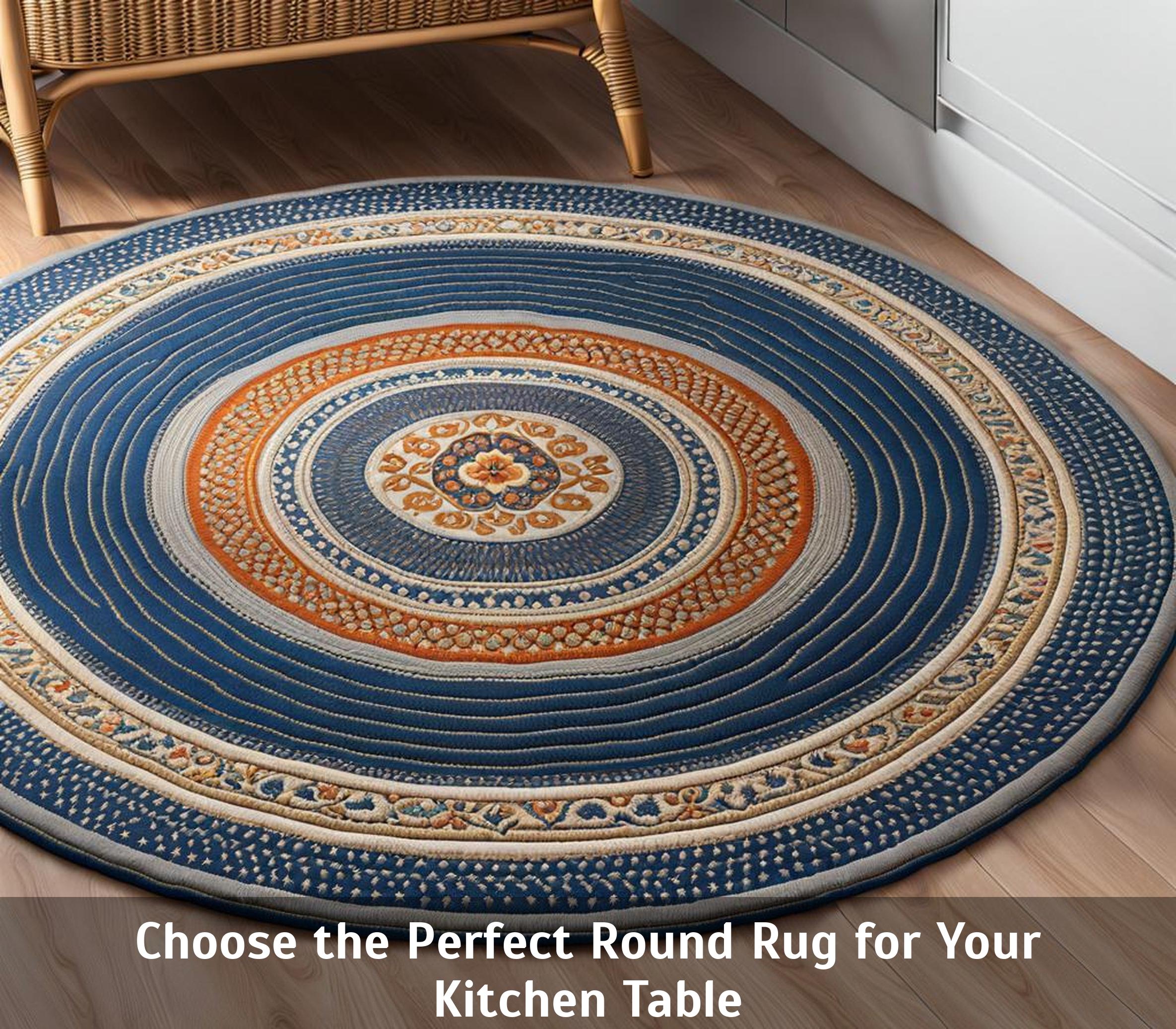 Choose the Perfect Round Rug for Your Kitchen Table - Corley Designs