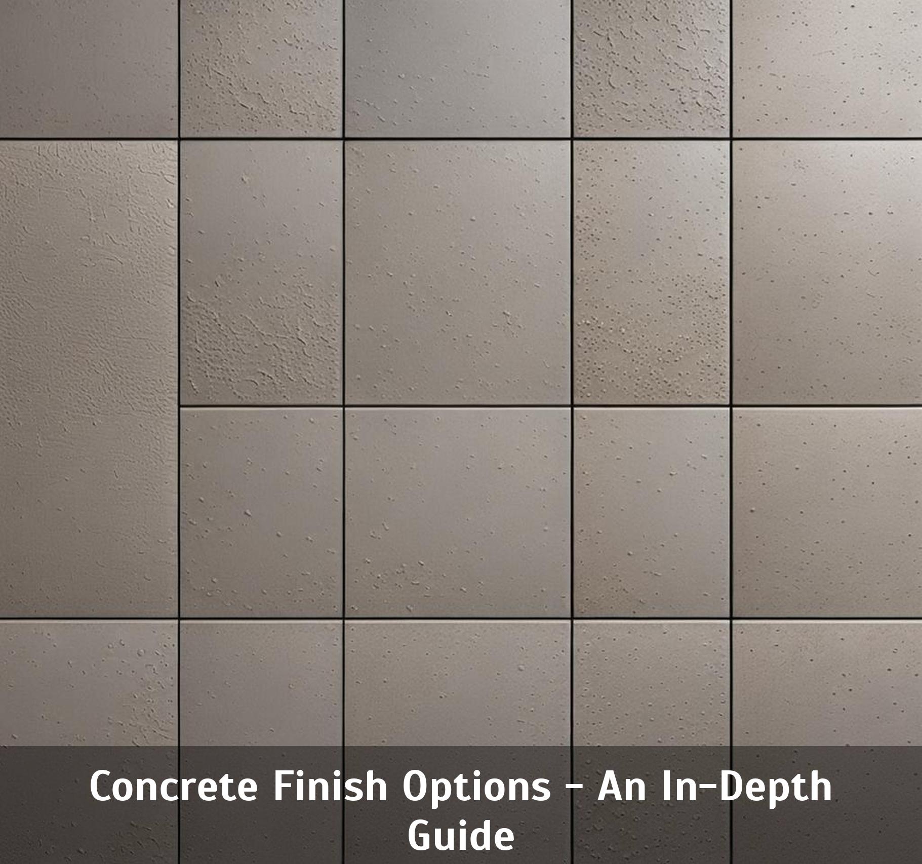 Concrete Finish Options - An In-Depth Guide - Corley Designs