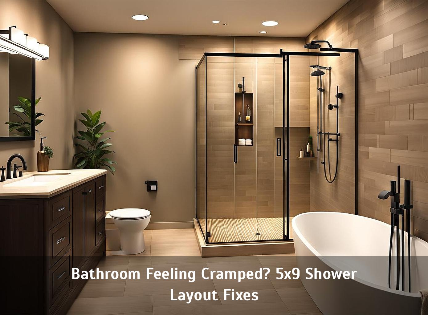 Bathroom Feeling Cramped? 5x9 Shower Layout Fixes - Corley Designs