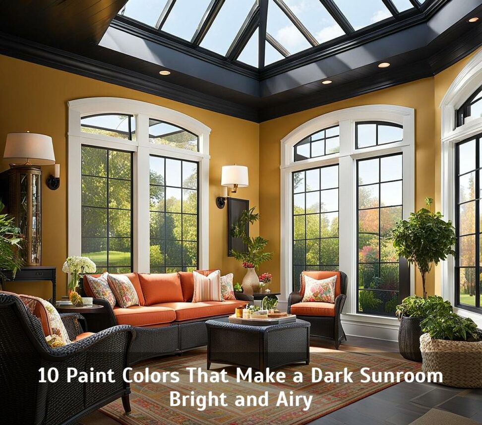 10 Paint Colors That Make a Dark Sunroom Bright and Airy - Corley Designs