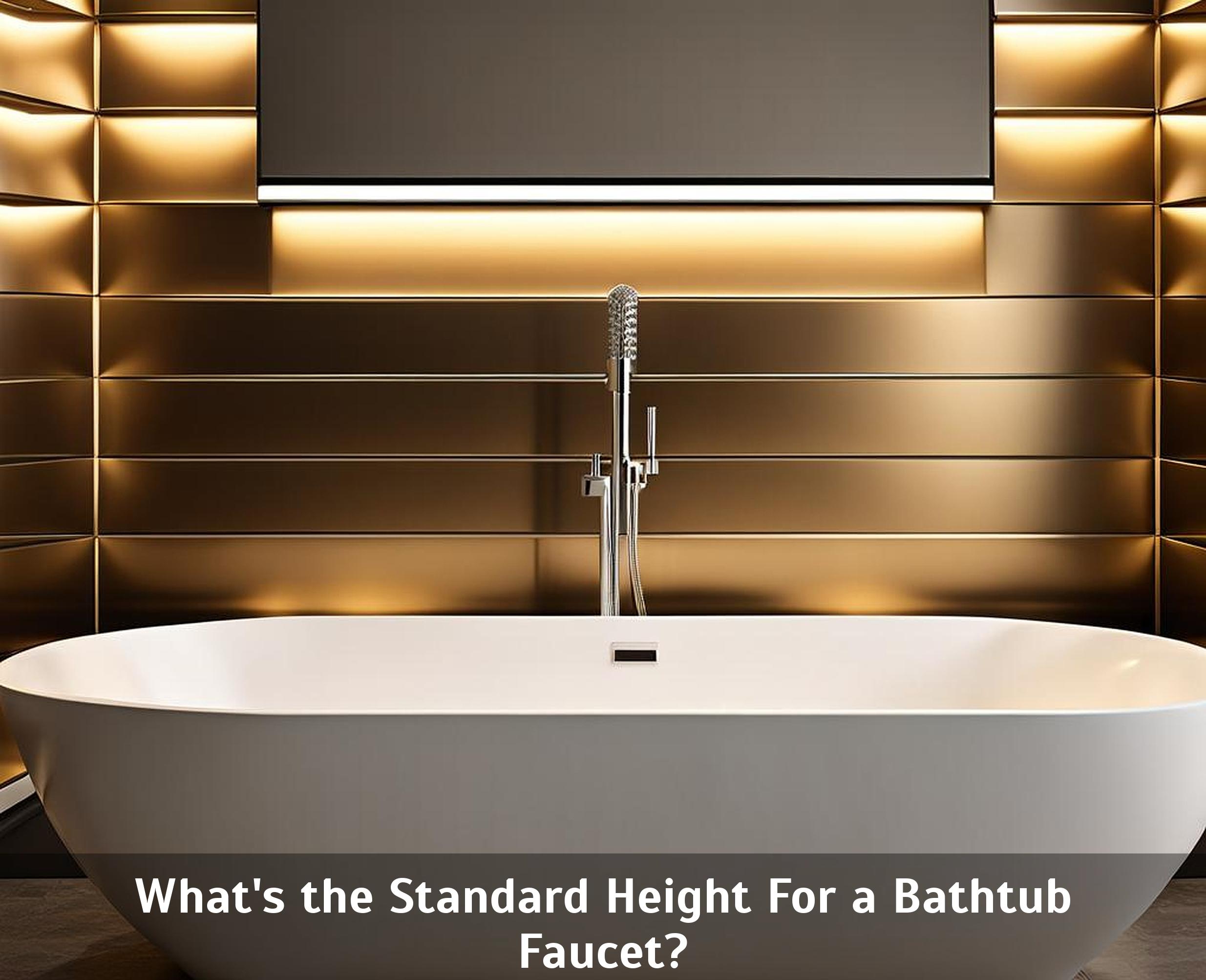 What's the Standard Height For a Bathtub Faucet? - Corley Designs