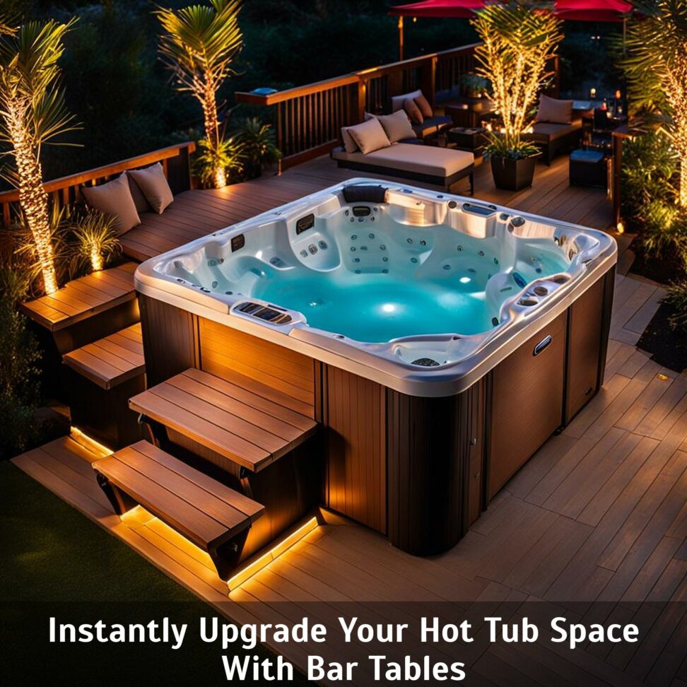 Instantly Upgrade Your Hot Tub Space With Bar Tables - Corley Designs