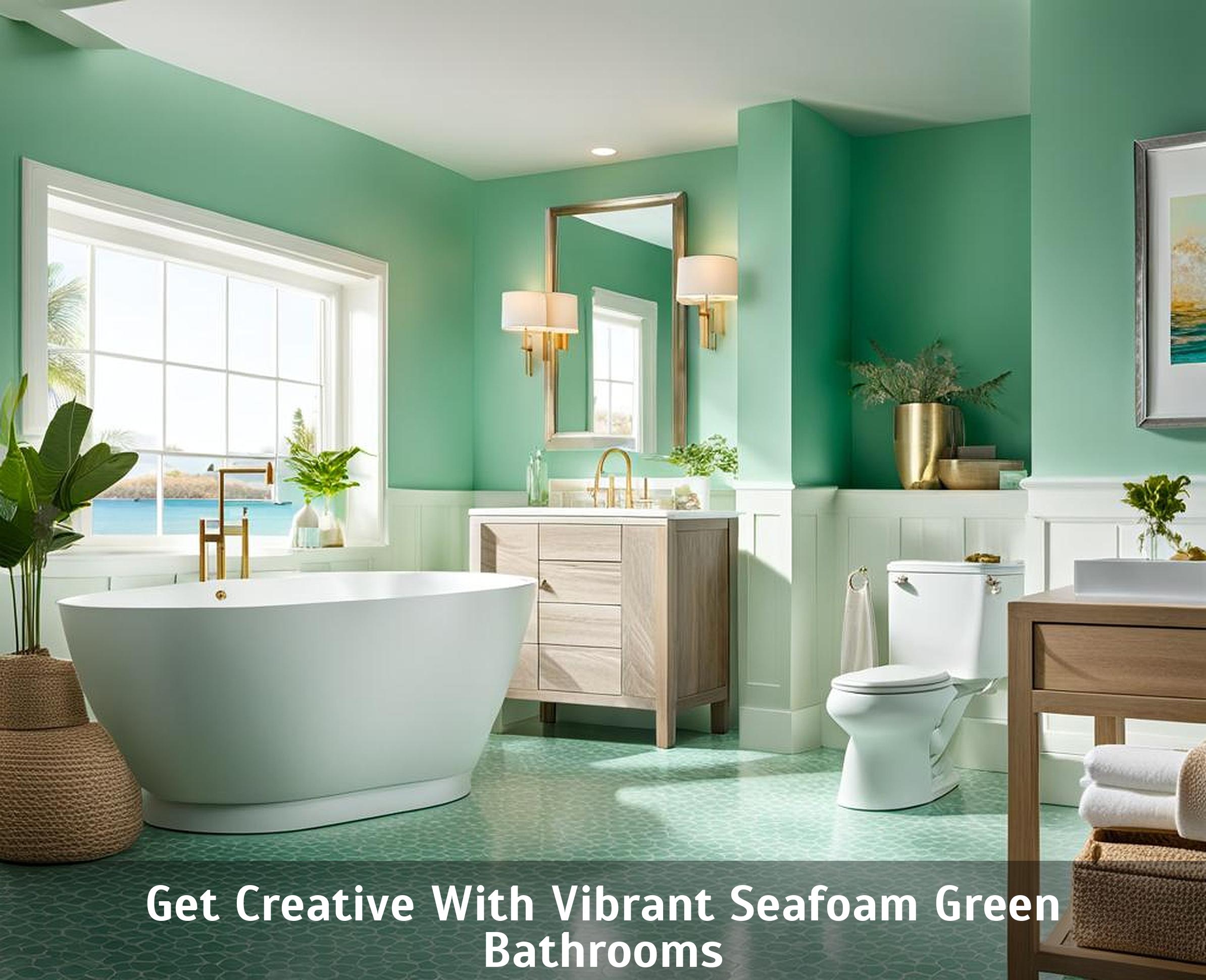 Get Creative With Vibrant Seafoam Green Bathrooms - Corley Designs