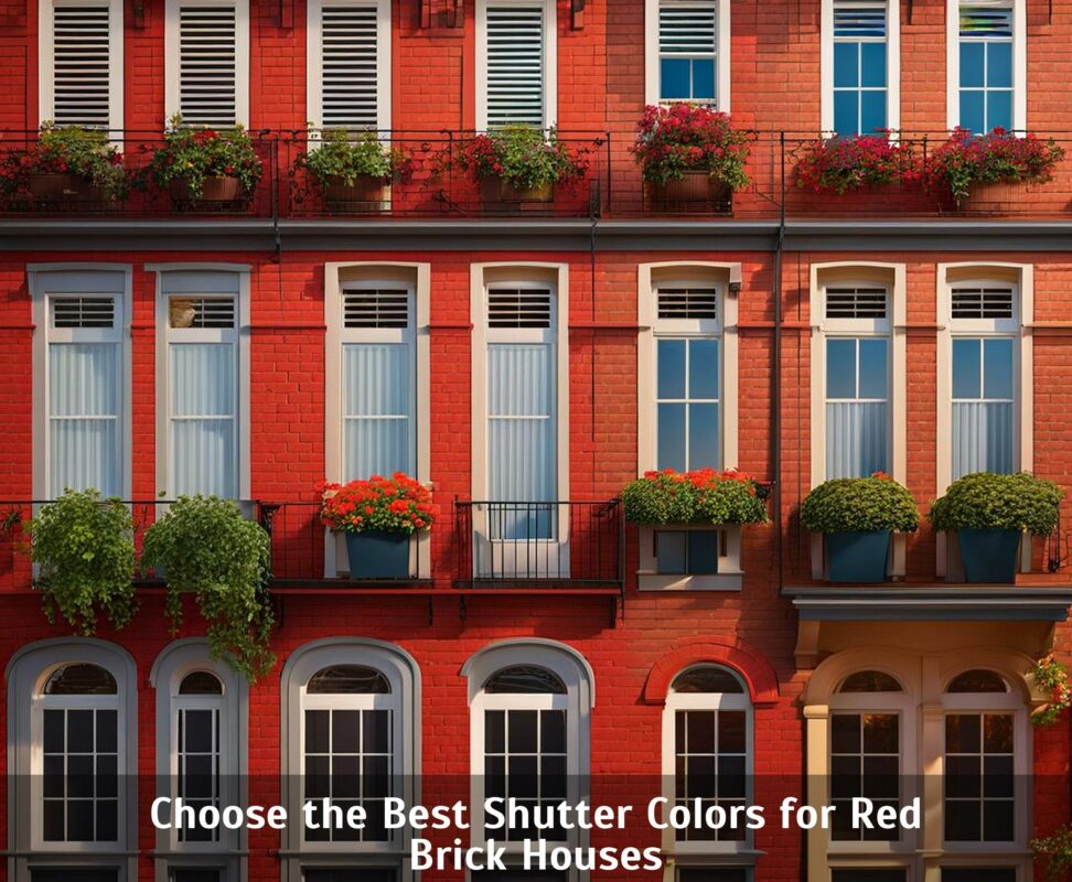 Choose The Best Shutter Colors For Red Brick Houses Corley Designs