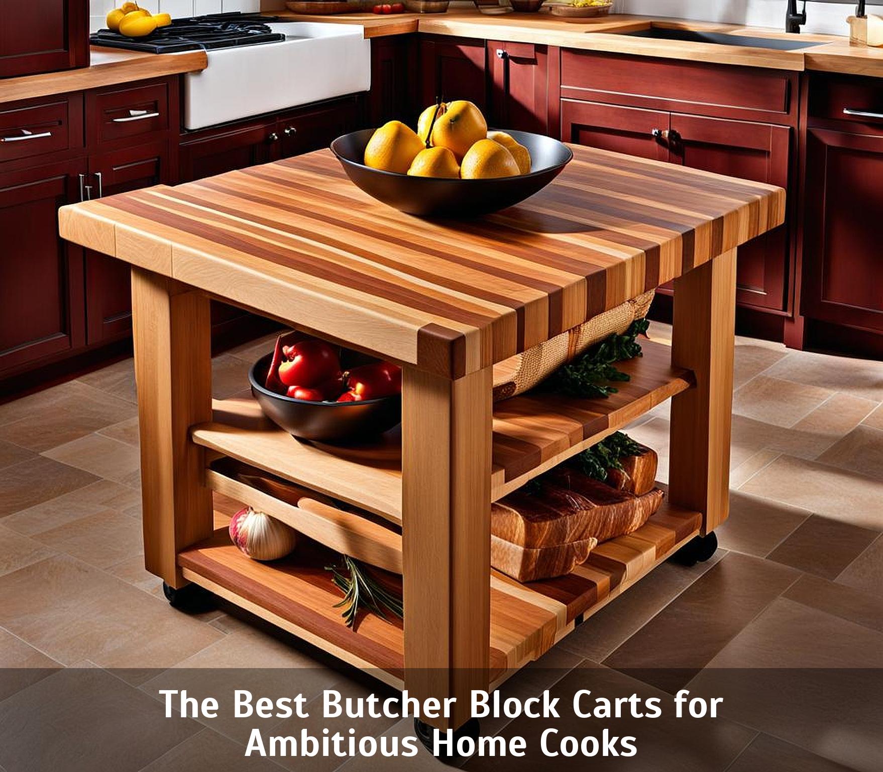 The Best Butcher Block Carts for Ambitious Home Cooks - Corley Designs