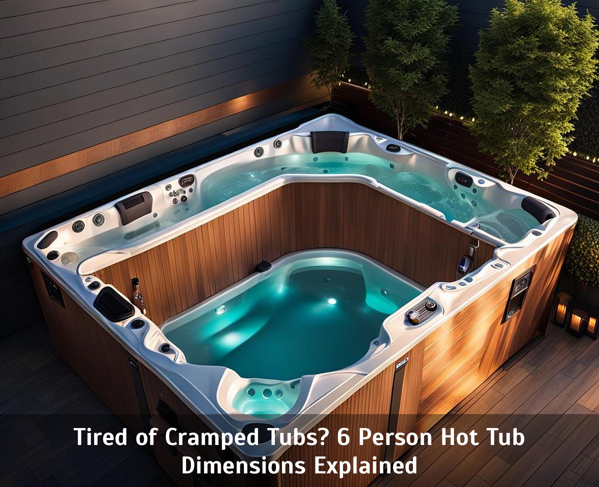 Tired of Cramped Tubs? 6 Person Hot Tub Dimensions Explained - Corley ...