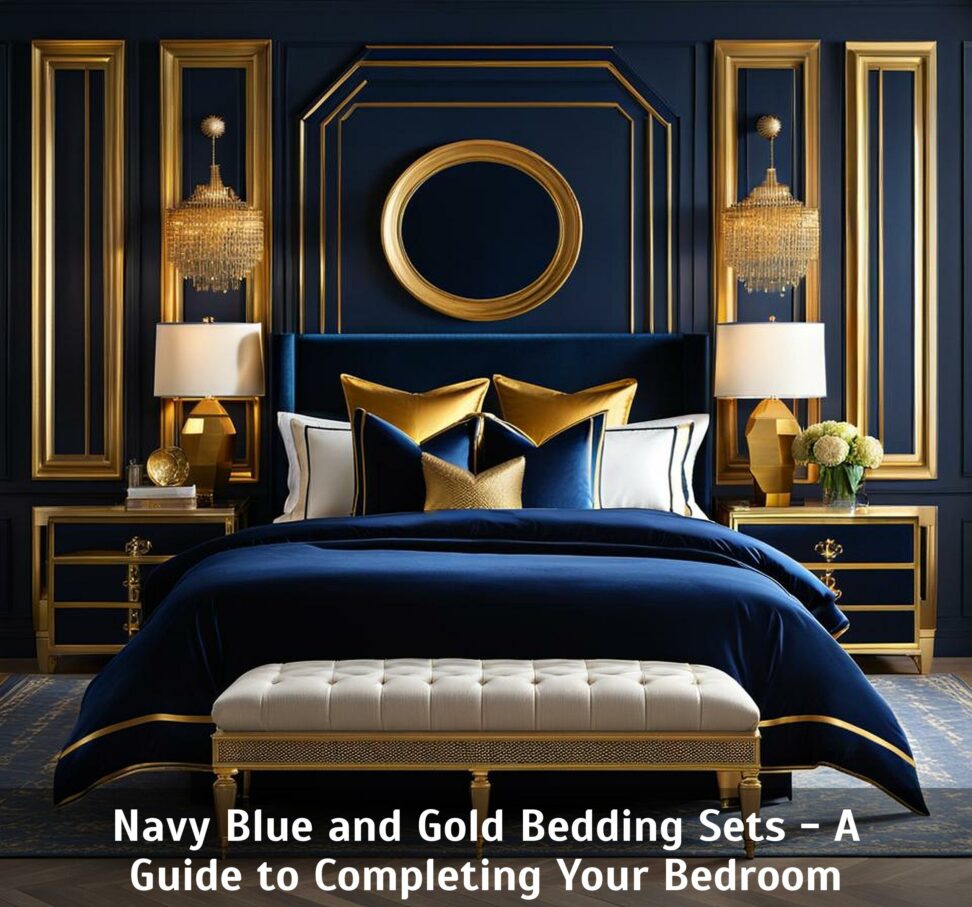 Navy Blue and Gold Bedding Sets - A Guide to Completing Your Bedroom ...