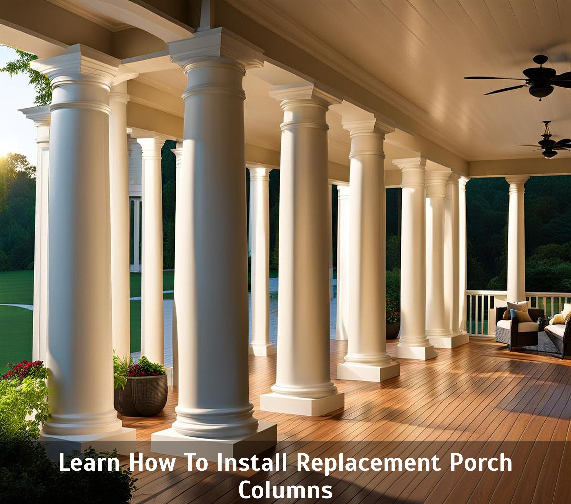 Learn How To Install Replacement Porch Columns - Corley Designs