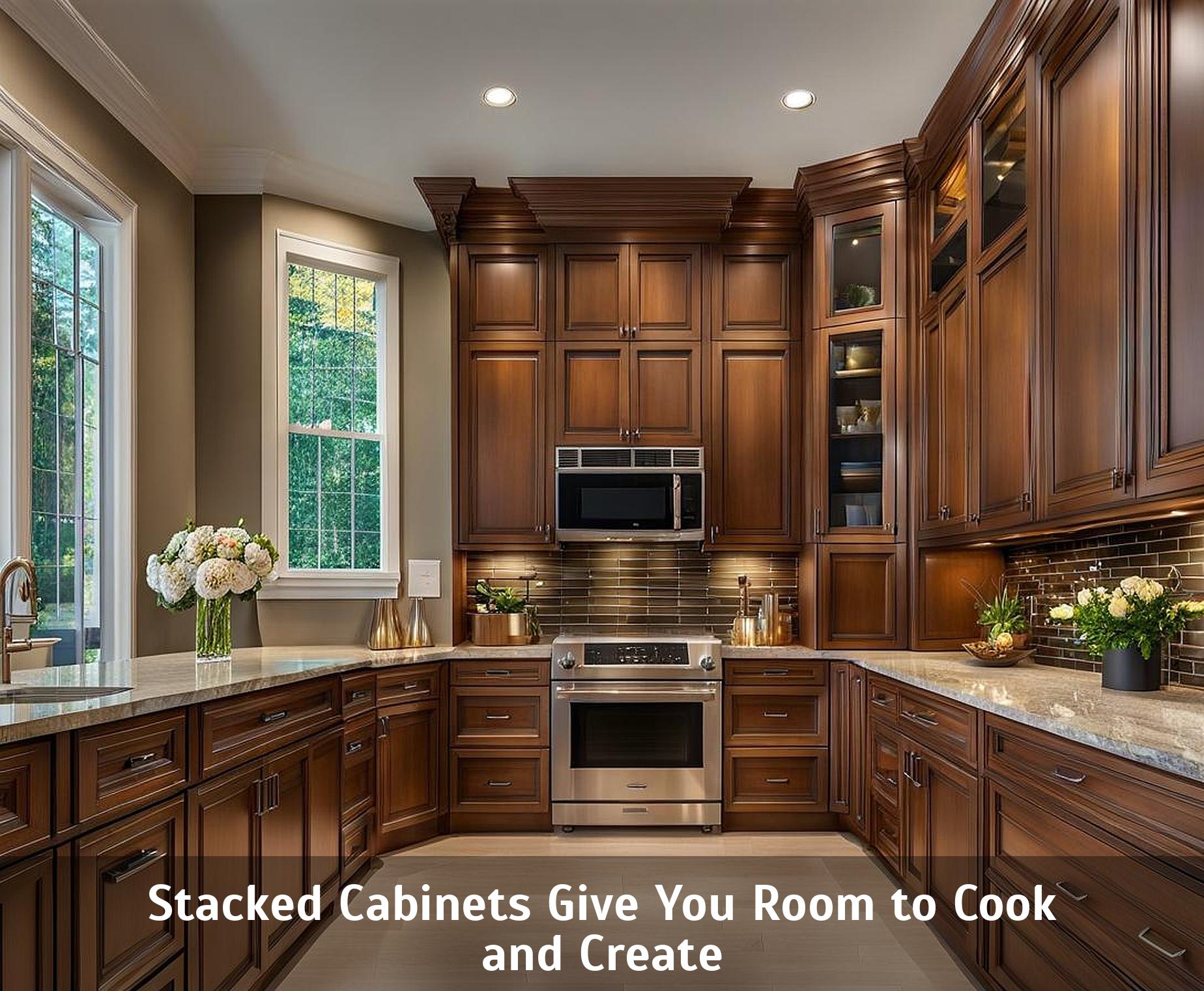 Stacked Cabinets Give You Room to Cook and Create - Corley Designs